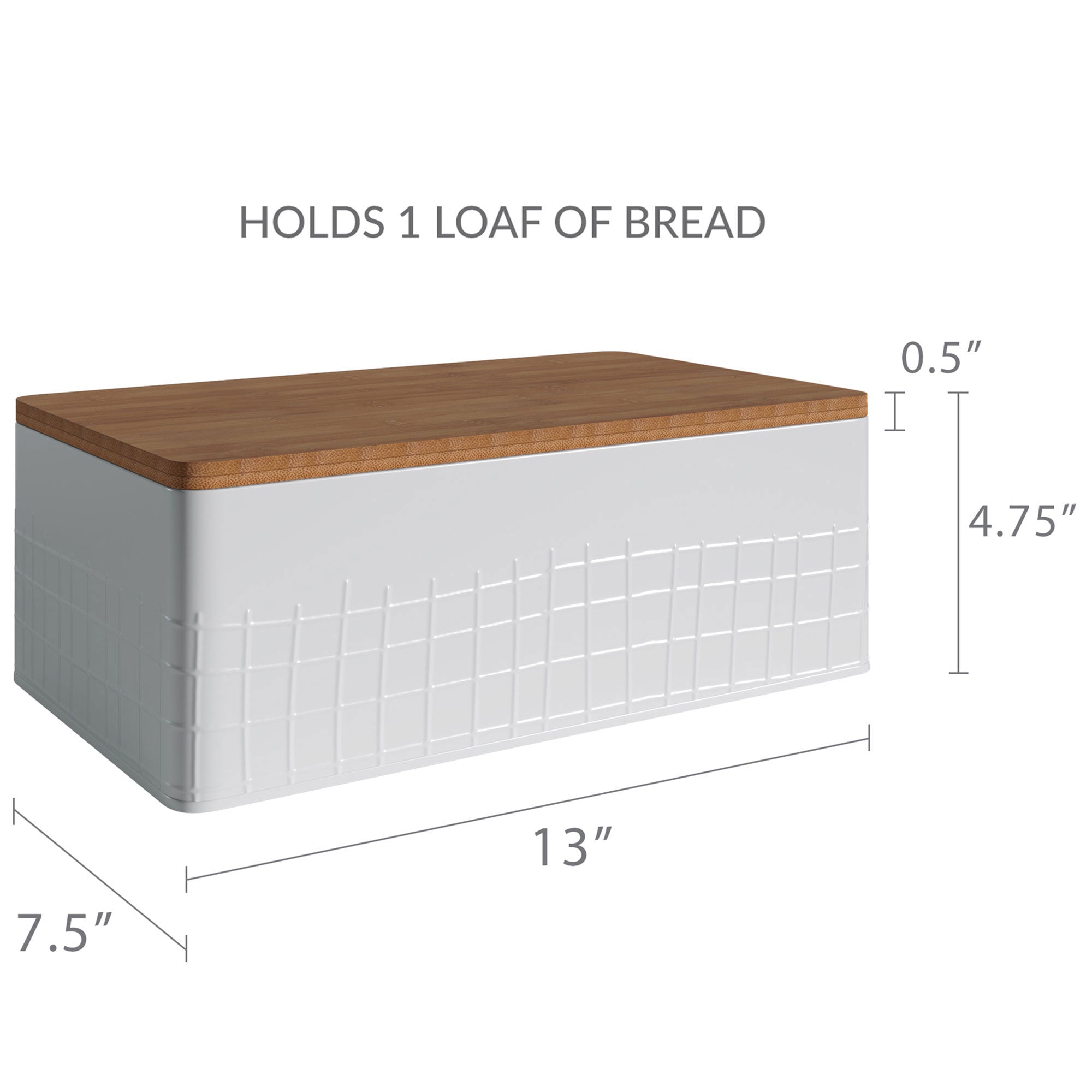 Bernardini Bread Box Prep & Savour Color: White