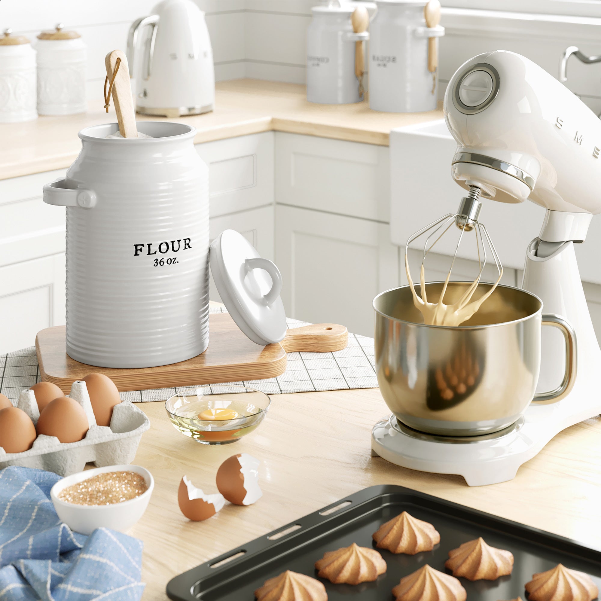 KitchenCraft Living Nostalgia Flour Canister