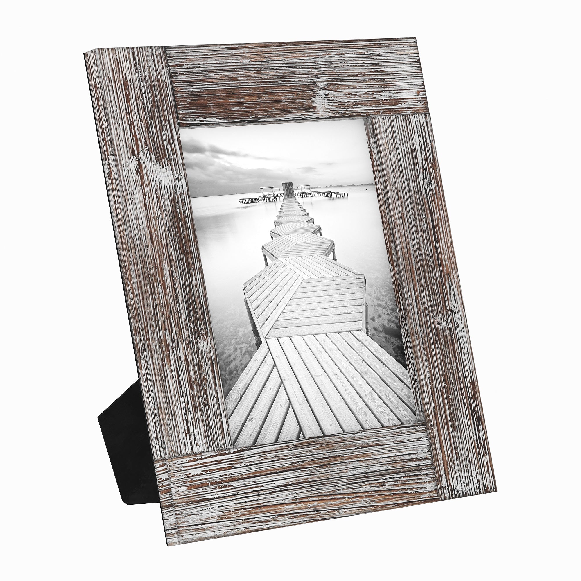 Sonefreiy 5x7 Picture Frame, Rustic Picture Frames for Wall, 5 x 7 Photo  Frame Barn Wood Molding Tabletop Display, Gift for Family Mom Dad Grandma