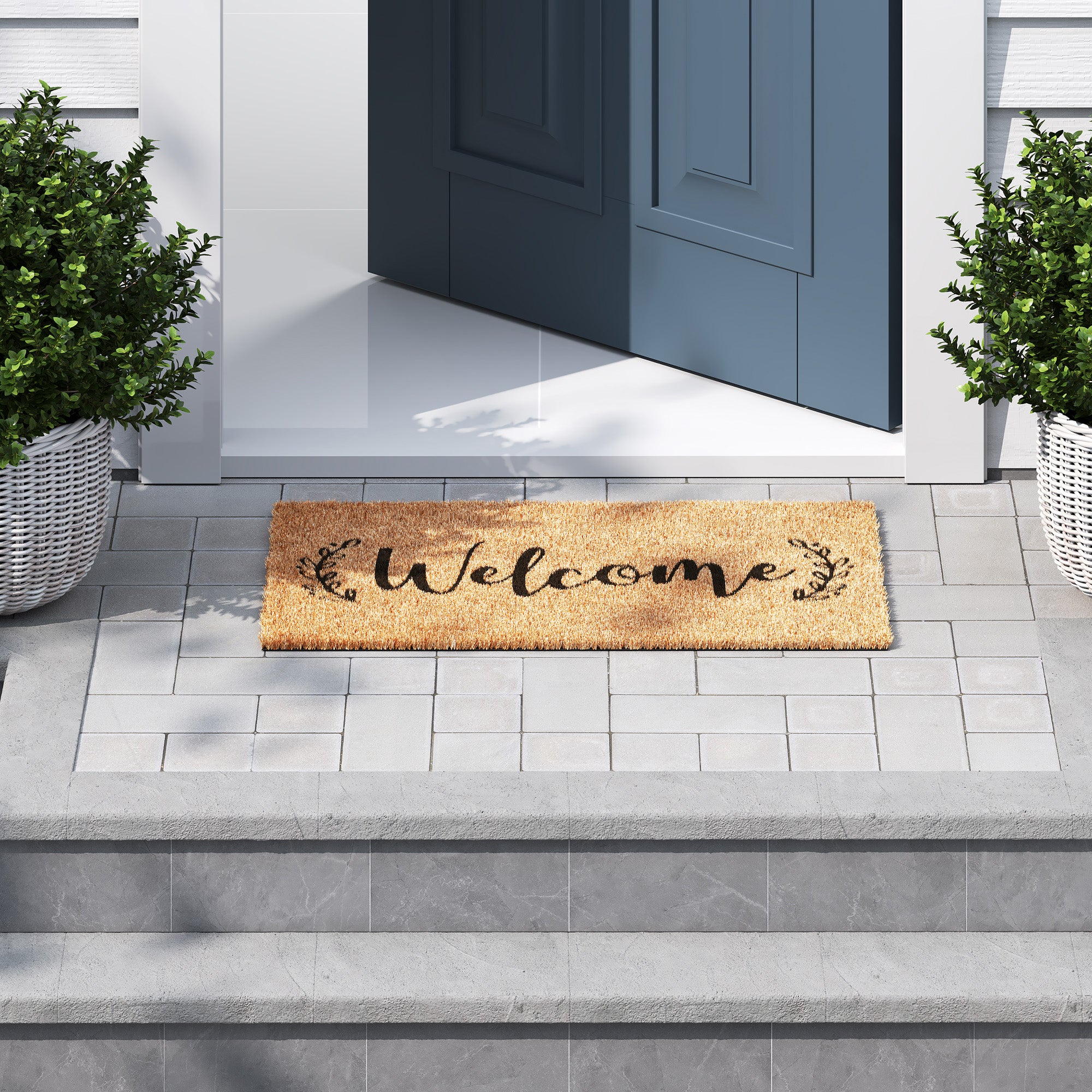 30x16 Welcome Doormat - Outside the Box Palm Beach