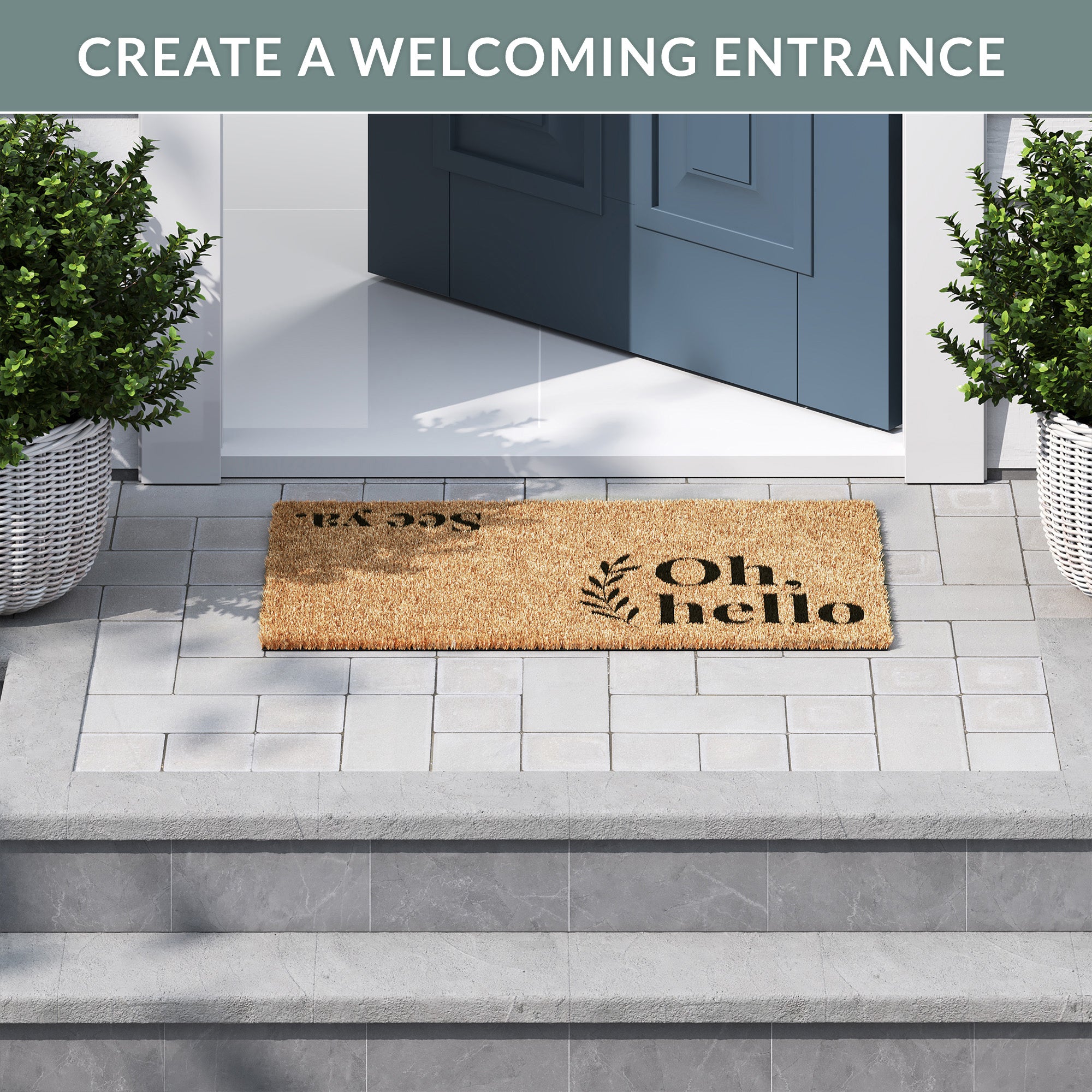 Welcome Entrance Doormat, Front Door, Outdoor Entrance Mat